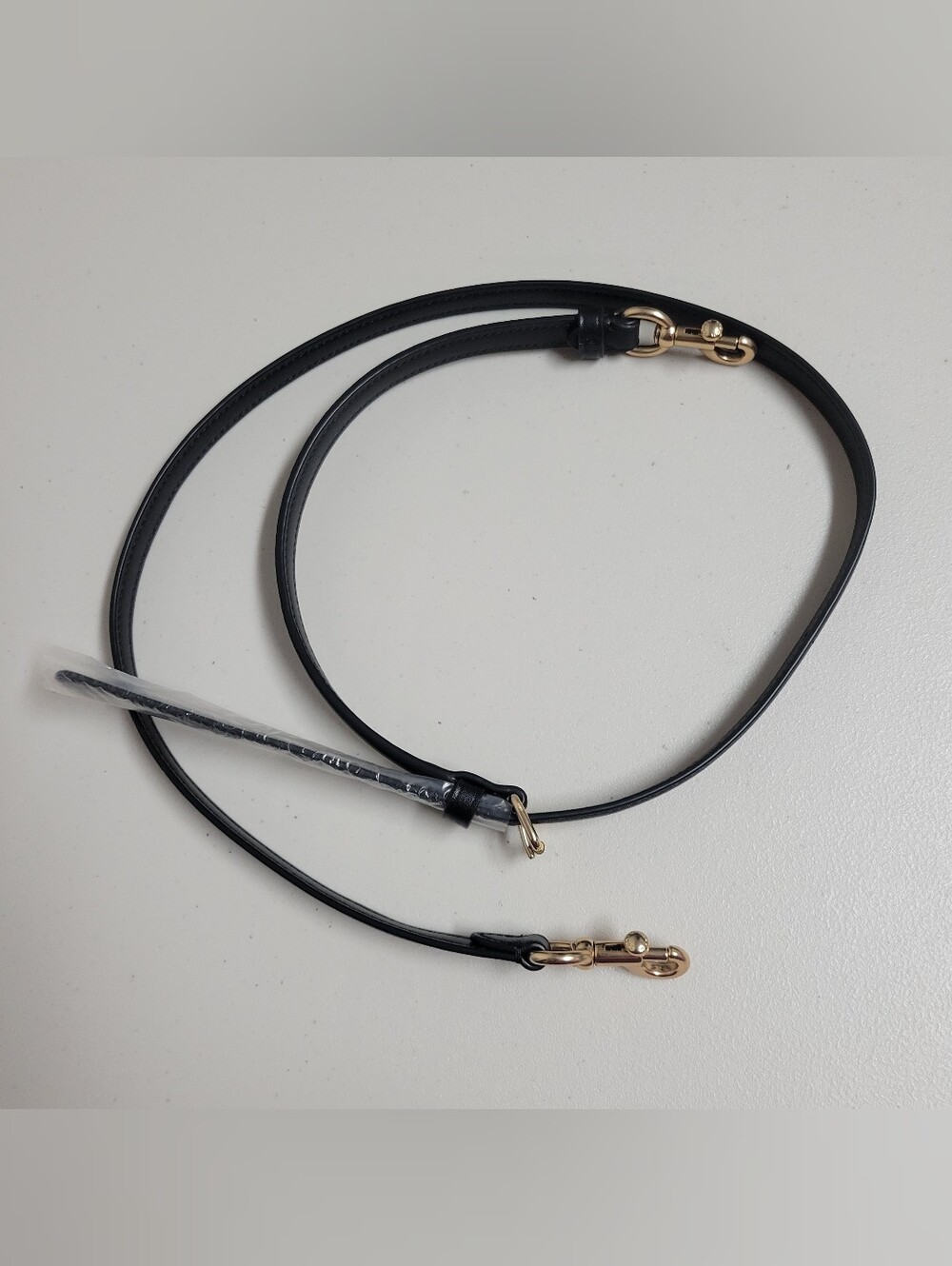 Coach NWOT Leather Replacement  Crossbody Strap with Gold Hardware - Black.